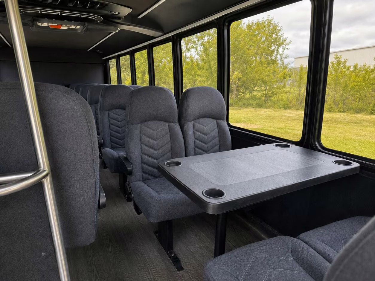 18 passenger minibus inside