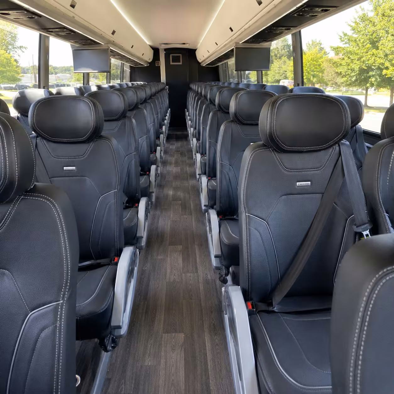 winston-salem charter bus interior